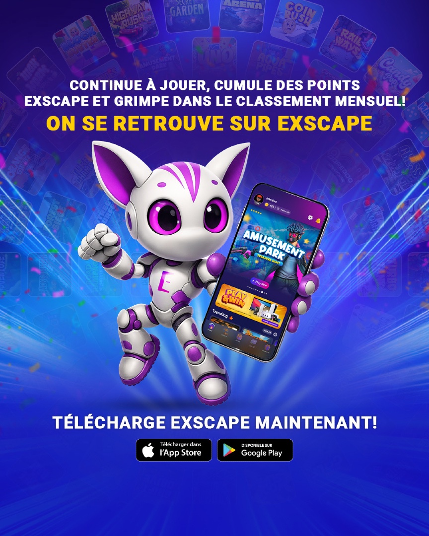 Exscape_FR's tweet image. 🏆 Des récompenses ÉNORMES à gagner ce mois de novembre !
Utilise ton compte Premium et tes talents de gamer pour remporter nos prix mensuels 🎮✨
Ne rate pas ta chance — entre dans le jeu et gagne ! 🎉
Télécharge Exscape dès maintenant !
#ExscapeGaming #JouePourGagner