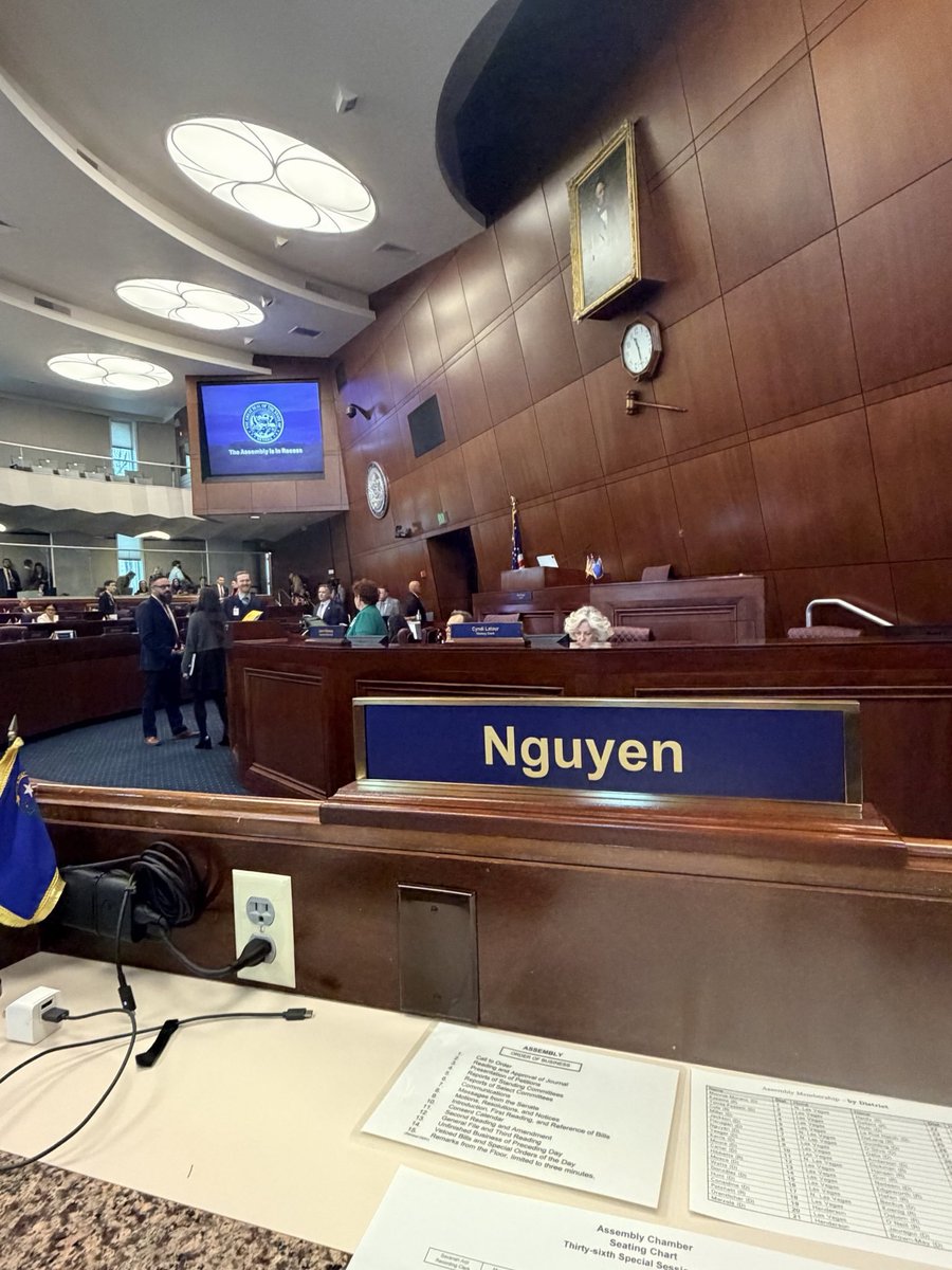 Duyfornv's tweet photo. Back in the people’s house today for the 36th Special Session! Honored to represent #AD8 during this important time. 

#DuyForNV #NVLeg https://t.co/fhniuwSXes