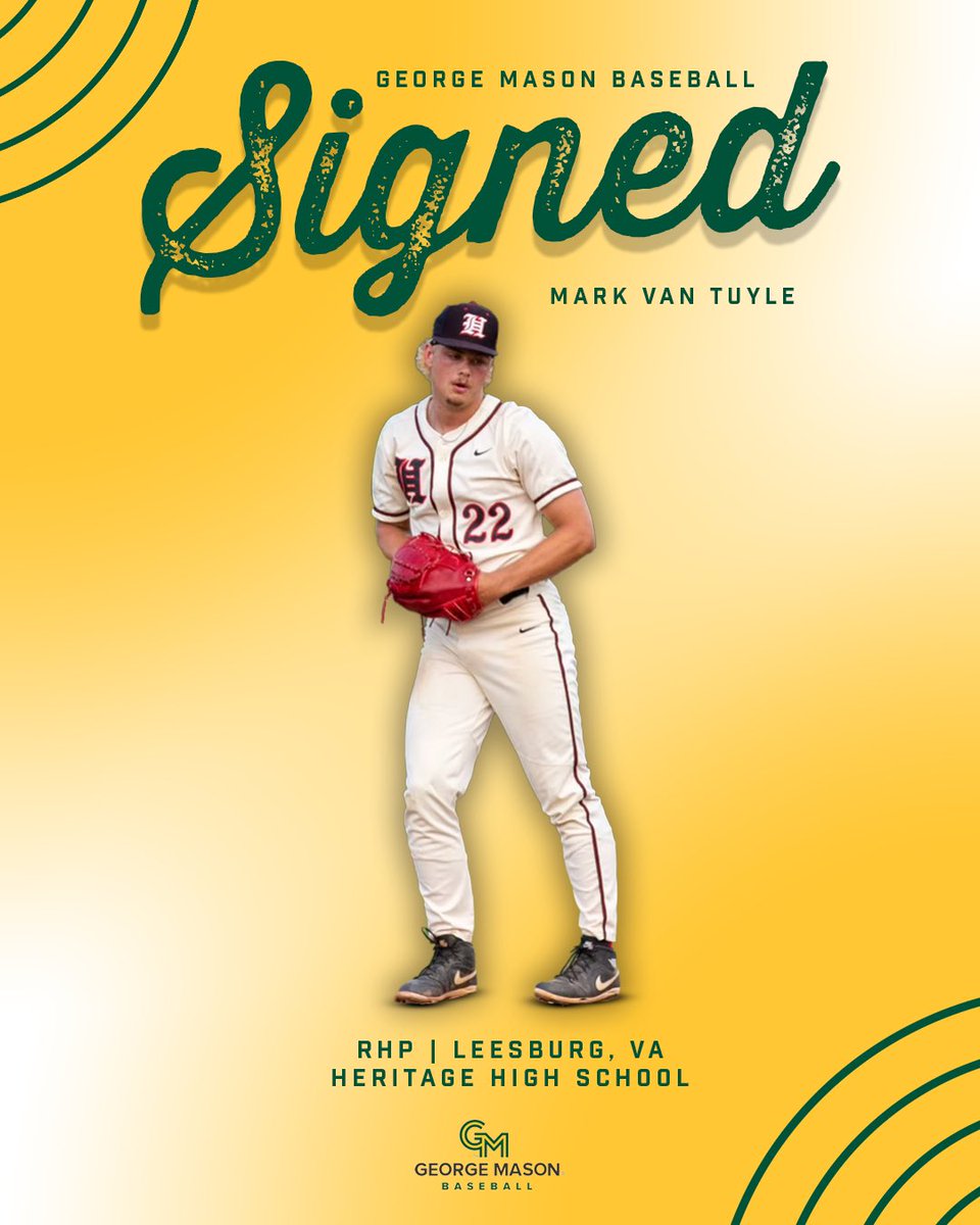 MasonBaseball's tweet image. Get ready #MasonNation

@mark_vantuyle is heading to Fairfax!! 👏 

#GoPats🔰