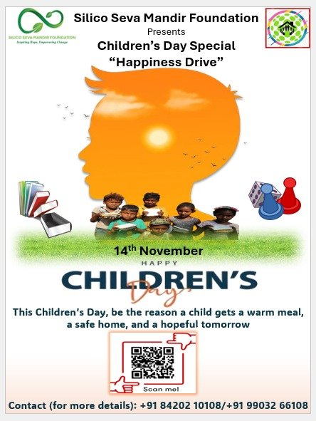 SilicoSevaNGO's tweet image. 🌈 This Children’s Day (14th November), let’s go beyond wishes and smiles — let’s bring real happiness to children who deserve warmth, care, and hope. 🌟
Be the reason a child gets
🍱 A warm meal
🏠 A safe home
💖 A hopeful tomorrow

 #DonateForCause #CSRInitiative #ServeHumanity