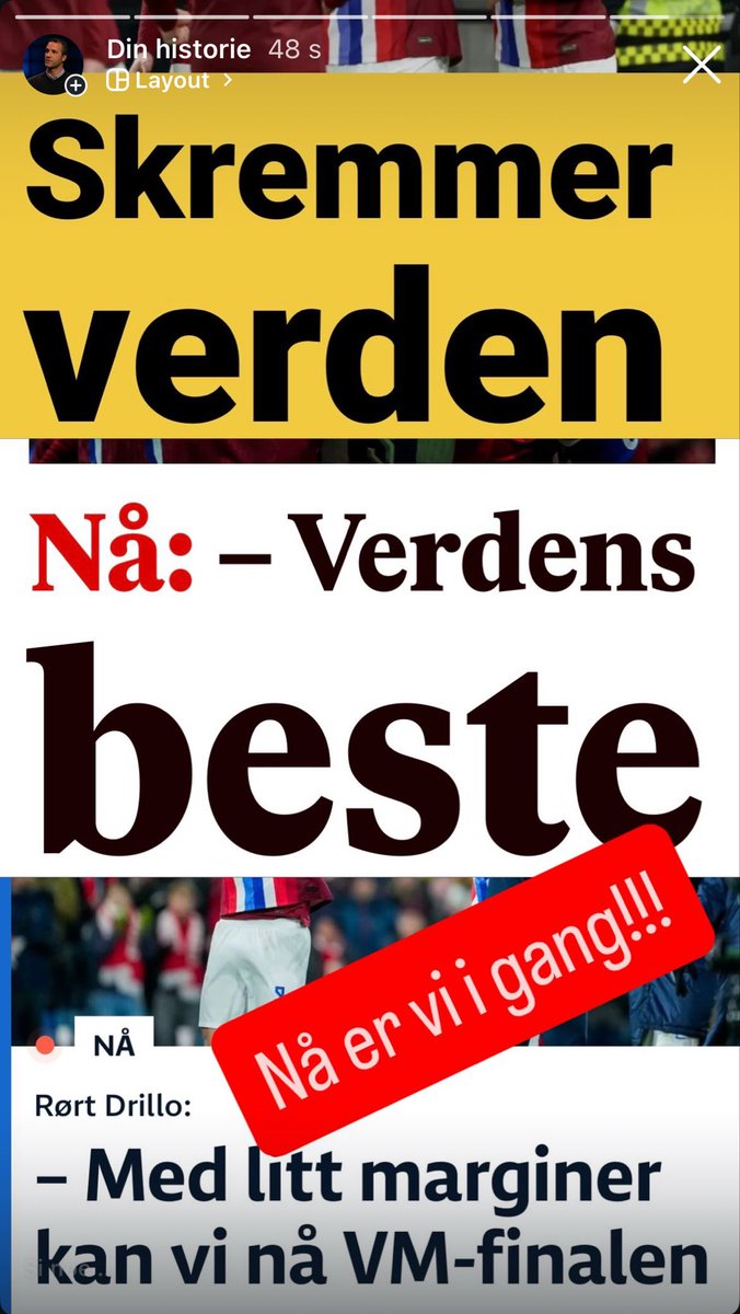 Gratulerer med VM-plass, Norge! Vinner ikke Norge, er det en skandale!