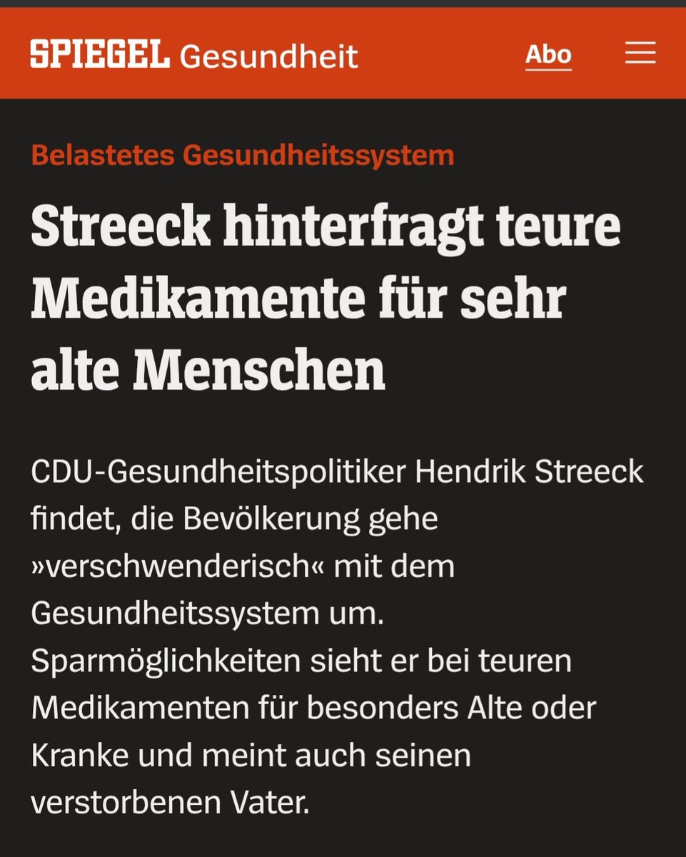 Wenn wir anfangen, den Wert eines Menschenlebens an seinem Alter oder an den Kosten seiner Behandlung zu messen, dann haben wir als Gesellschaft den Kompass verloren. Jeder Mensch – ob 20 oder 90 Jahre alt – hat das gleiche Recht auf medizinische Versorgung, Würde und Fürsorge.