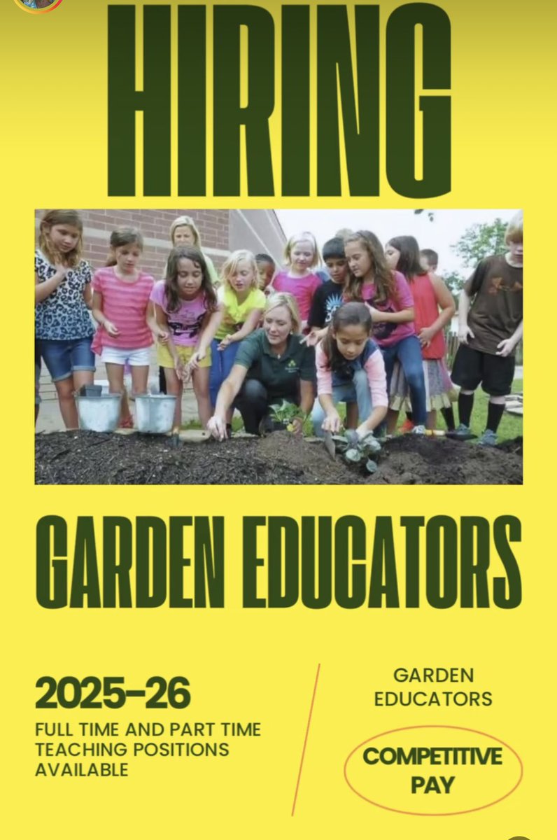 We’re hiring gardeners educators! 🌻 
Looking for an enthusiastic team member to join us in sharing our love for nature &amp; gardening in beautiful outdoor classrooms all over the Houston area! Email us at: steph@readyogrowgardens.com 
#teacher #JobOpportunity