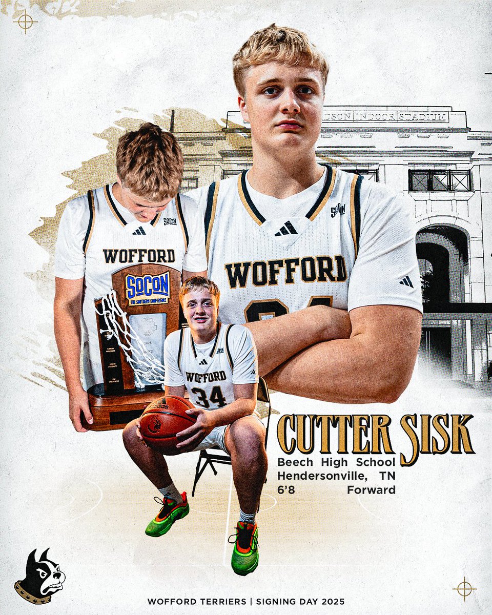 WoffordMBB's tweet image. It&apos;s officially official🖊️

Cutter Sisk is a Terrier🐾

#ConquerandPrevail #ForTheW