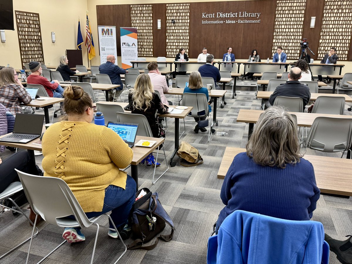 MIAttyGen's tweet image. @MIAttyGen Dana Nessel met today with members of the Michigan Library Association to discuss how recent federal actions threaten the resources local libraries need to operate the state’s inter-library circulation system, and how our department is fighting back.