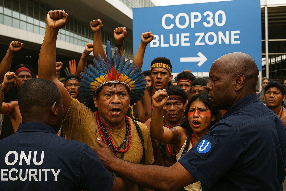nautilusmar's tweet image. La COP 30 silencia a los pueblos indígenas en su propio país e impiden que su voz sea escuchada. 
@RosaTristan @TafallaMarta @DOMINGUEZLM @JorgeRiechmann @jorgeextramiana @joaquinaraujo @apdda @EFEverde @ONU_es @brunocardenosa @geoestratego 
pressenza.com/es/2025/11/cop…