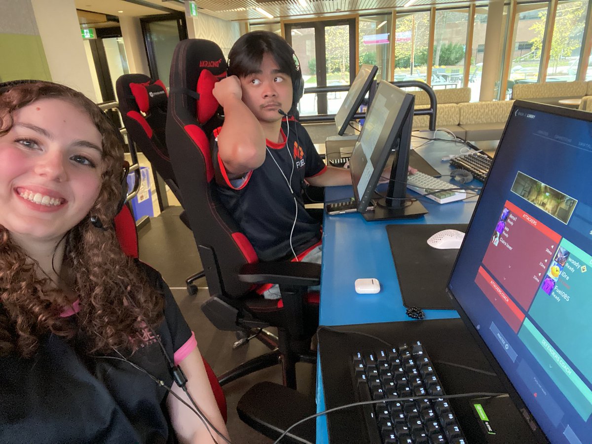 The two photos I got from LAN and both my teammates aren’t smiling 😭