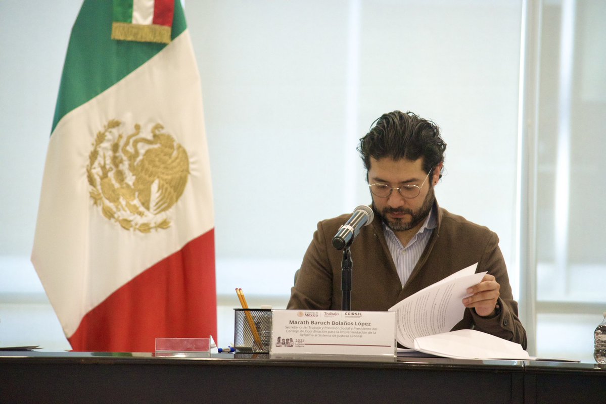 marathb's tweet image. Presidí la Tercera Sesión Ordinaria 2025 del Consejo de Coordinación para la Implementación de la Reforma al Sistema de Justicia Laboral, donde, a través del trabajo interinstitucional, continuamos avanzando en la consolidación de la #ReformaLaboral.

Contamos con la…