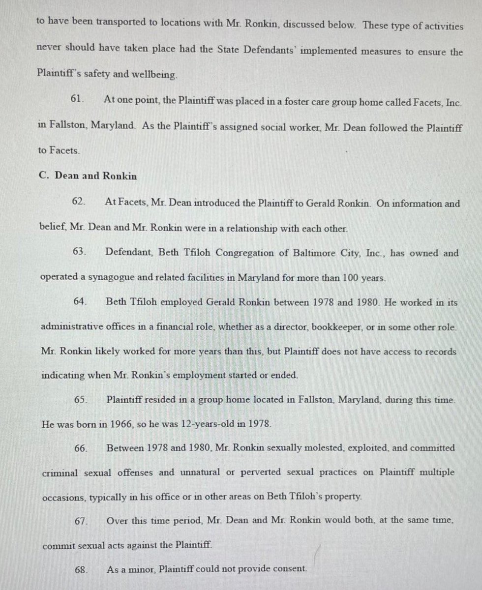 HareianiBlog's tweet image. ***Florida Resident, Gerald Ronkin, Beth Tfiloh of Balimtore, and Maryland Department of Human Services Sued for Sexual Abuse of Child***

According to a lawsuit filed under the Maryland Child Victims Act, when Plaintiff was between ages 11 and 12 in the foster care system…