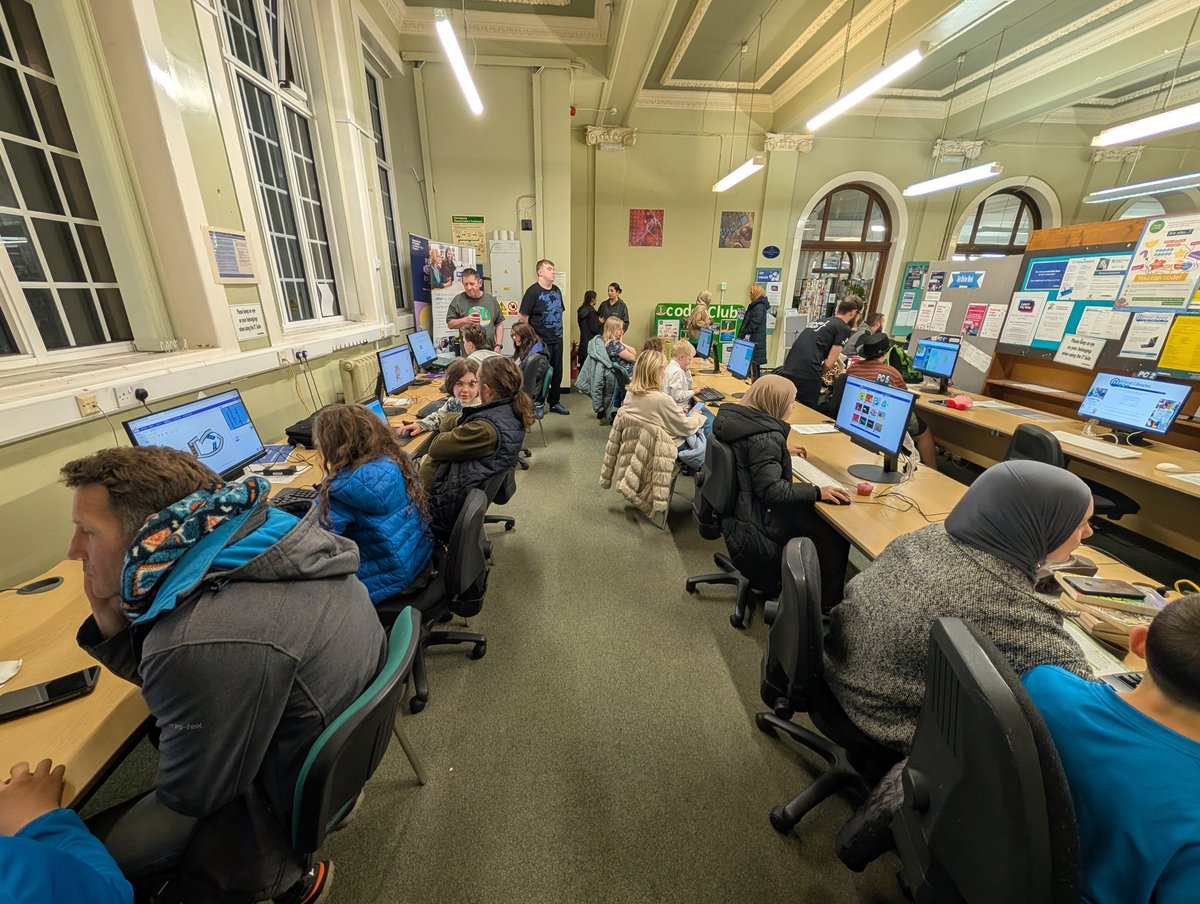 WirralCode's tweet image. We have another good Wirral @CodeClub session at @WirralLibraries Wallasey Central :D