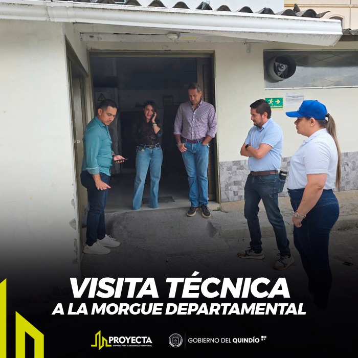 proyecta_q's tweet photo. Se realizó visita técnica a la morgue departamental en Calarcá
Esta acción refleja el compromiso de fortalecer la infraestructura pública al servicio de la comunidad. Allí se identificaron las principales intervenciones requeridas para el mejoramiento y mantenimiento del inmueble https://t.co/8yIXRxDXSV
