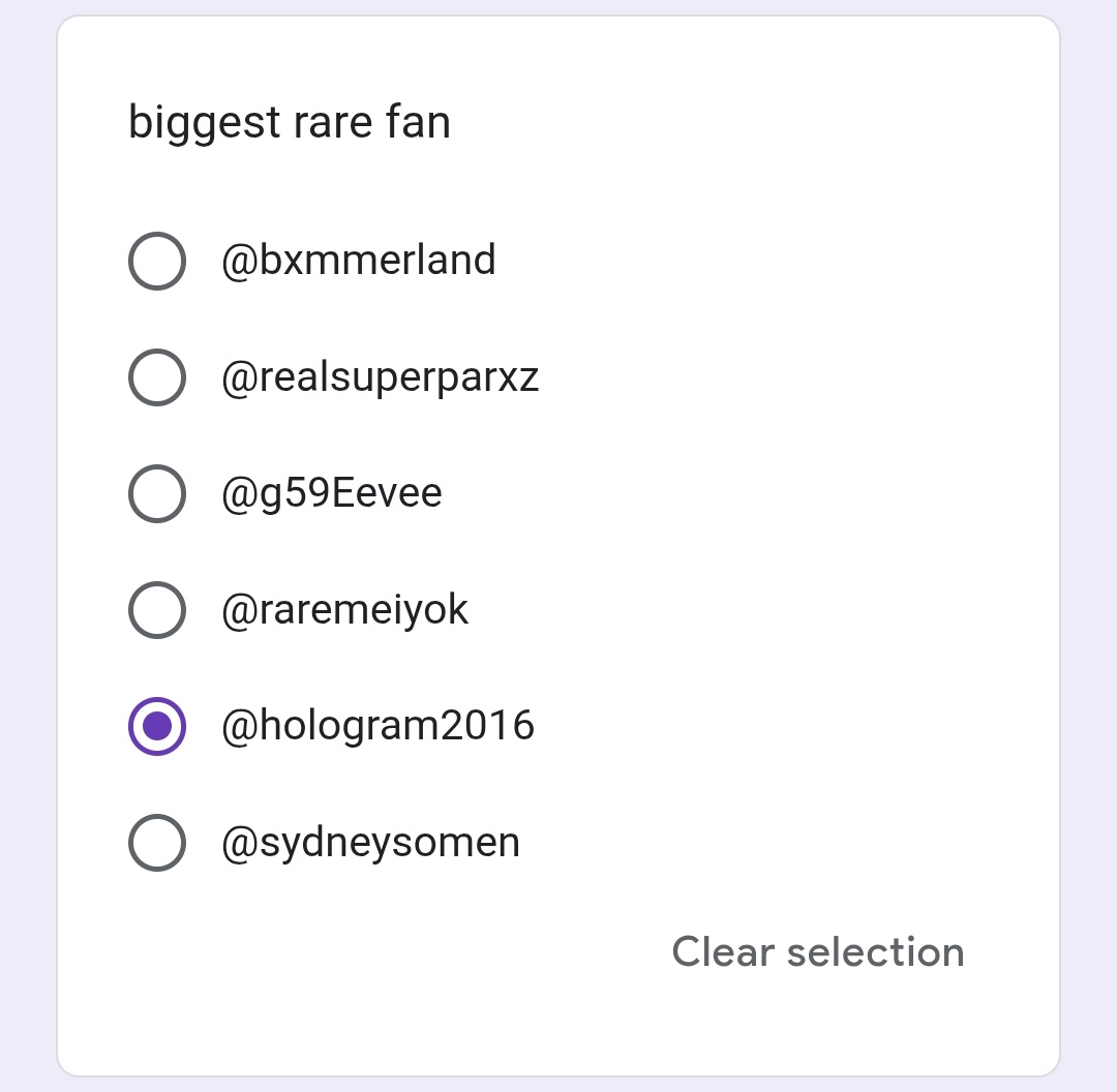 VOTE <a href="/PLVMISL4ND/">sam ☆</a> FOR PLUM ISLAND 
VOTE <a href="/EVENINARCADIA__/">Fran WILL be seeing yungblud twice 🧡</a> FOR NUMB
VOTE <a href="/hologram2016/">Marina || RSD + Rizztual ||</a> FOR RARE

GOOD LUCK WILL BE WISHED UPON YOU