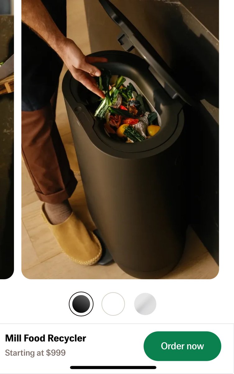 leclairdeluneX's tweet photo. Mill Food Recycler in black 🖤 https://t.co/KVPdz40lCX