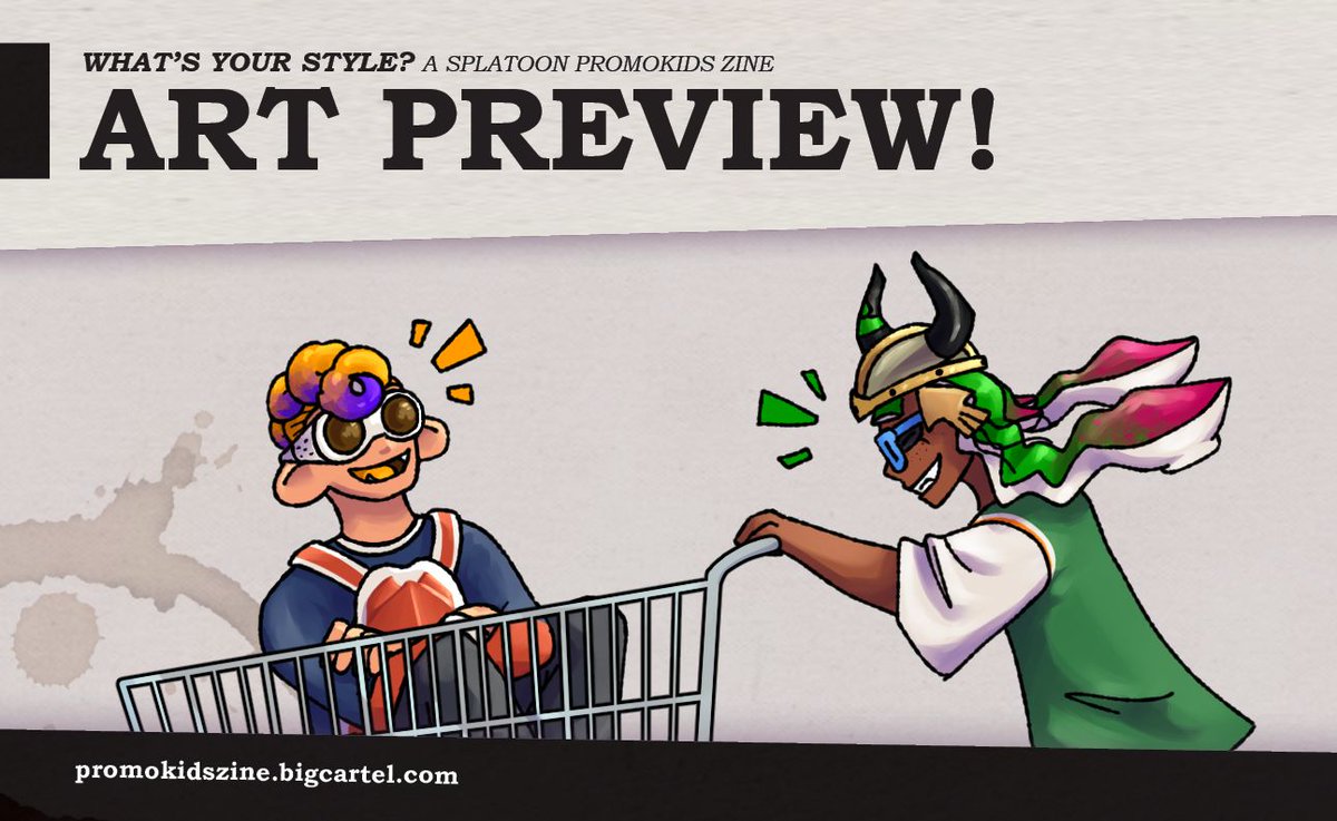 🦑 ART PREVIEWS 🐙 

Time for a shopping spree! Watch Stephanie and YARRwhal zoom past the aisles in Tuyet's spot art for our zine!