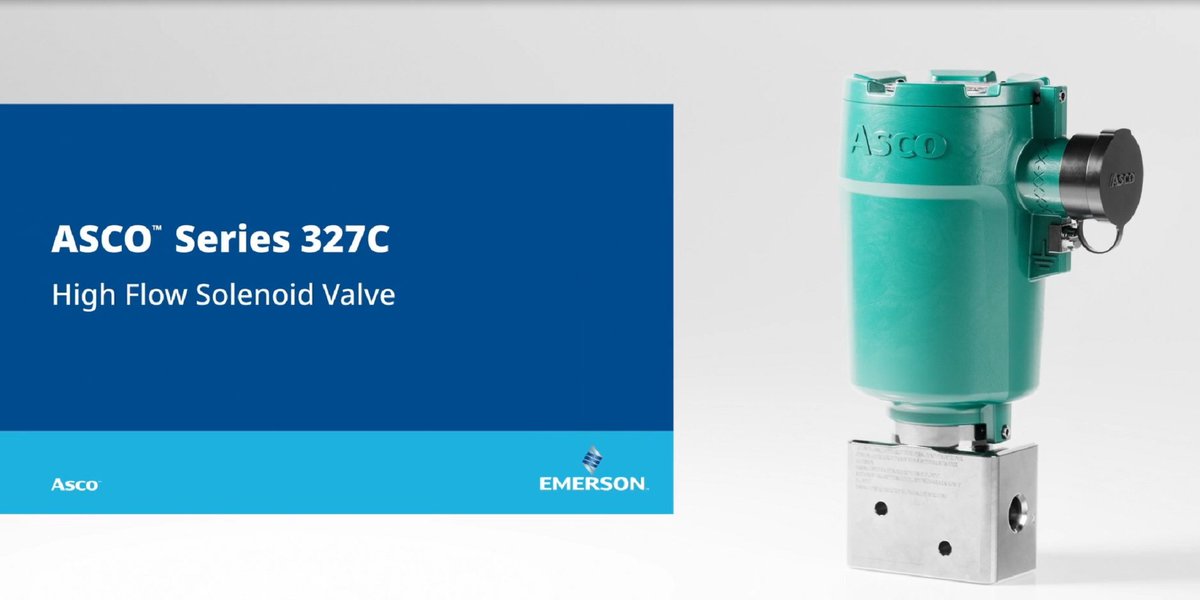⚙️ The ASCO Series 327C 3/2-way direct-acting solenoid valve with manual reset offers a superior flow-to-power ratio ⚡— ideal for power plants, refineries 🏭 &amp; chemical processing 🧪.

🎥 Watch the video to learn more: emr.as/Oz4v50XnhvR