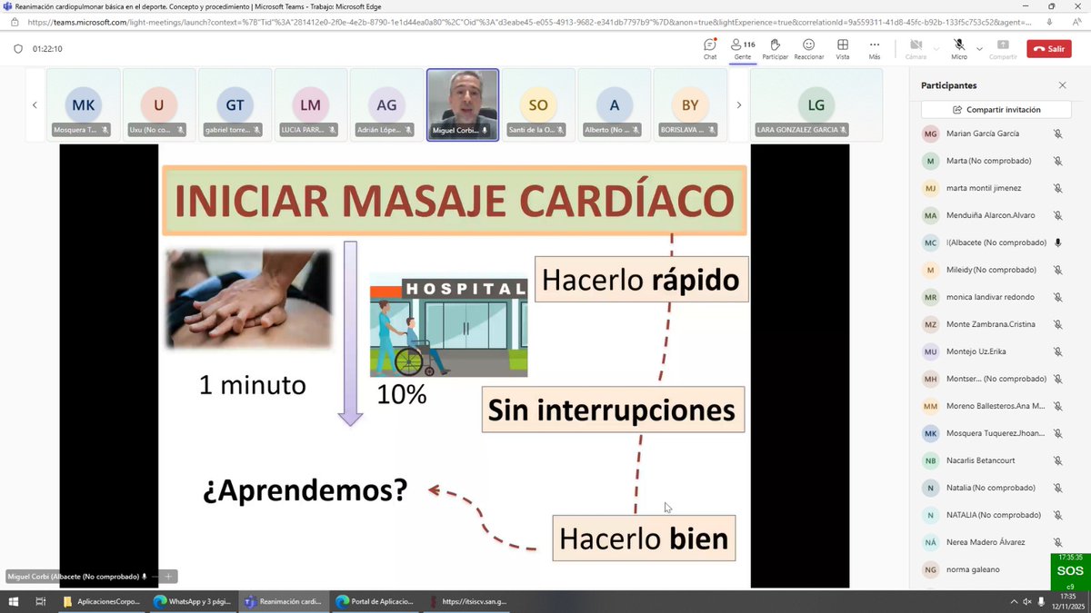 corbi_miguel's tweet image. Un placer poder participar en esta jornada! Todo lo que sea difundir la #RCP y el uso del #DESA bienvenido sea! Enhorabuena por la iniciativa!! Pasada de asistentes! Ojalá repitamos! Y sigamos difundiendo como salvar !