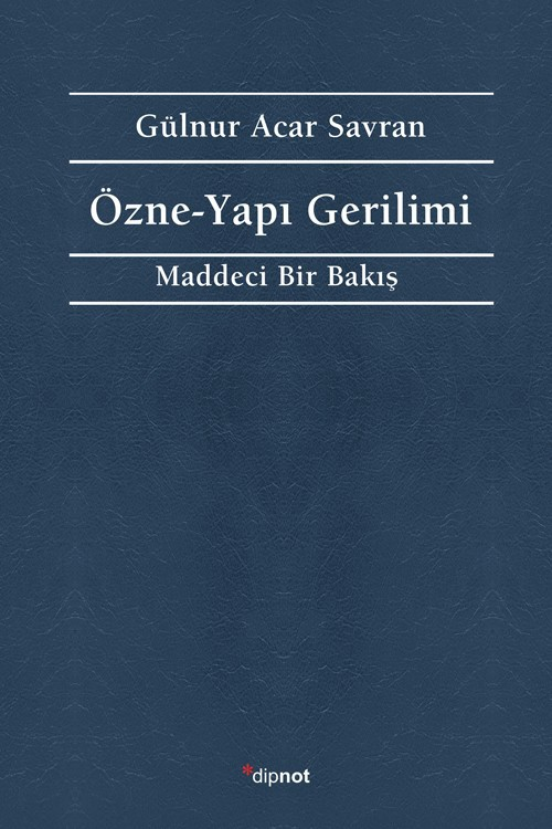 Gülnur Acar Savran hocanın kitabı yeniden basılmış. Uzun süredir yoktu piyasada. Çok sağlam bir makale derlemesi, güçlü bir Marksizm savunusudur. 11.Tez ve Sınıf Bilinci dergilerindeki yazılarından oluşuyordu diye hatırlıyorum. Yenilerini de eklemiştir umarım.