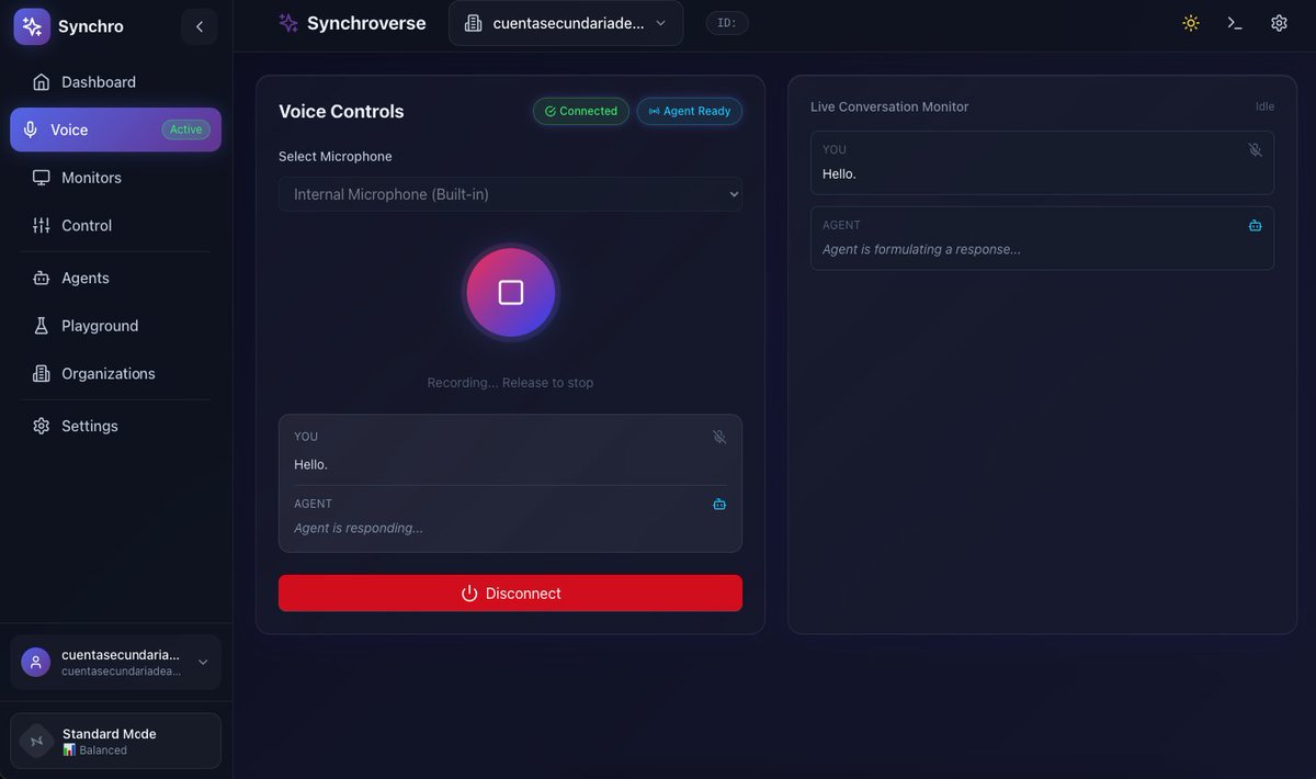 Introducing the first glimpse of our Creation Platform dashboard: the command center for building AI companions.
 
Key Feature: Live Conversation Windows.

Seamlessly toggle between audio-only and full-video modes, with real-time monitoring and chat support.

1/9