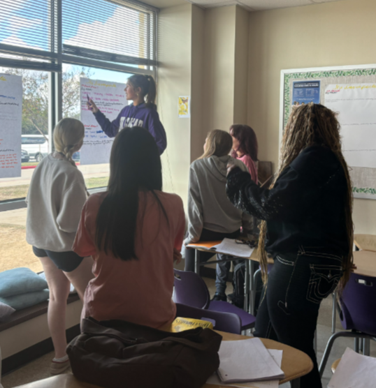 Fulshear_HS's tweet image. Dual Credit students analyze how institutions and systems shape justice and injustice through their historical fiction book clubs. #BigThinking #BrightFutures #BoldLearning