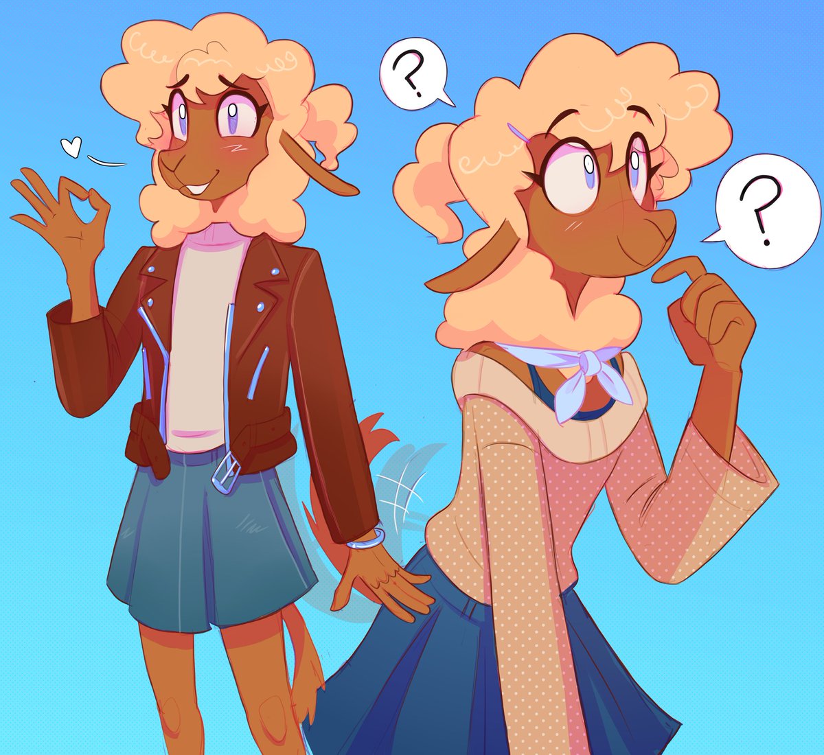 Trying on skirts 👗