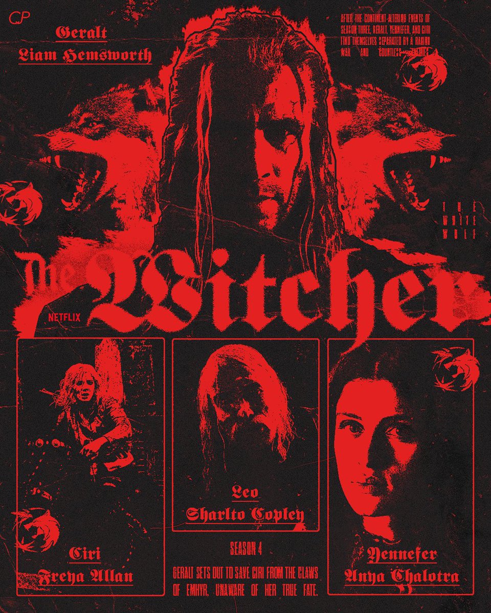 The White Wolf <a href="/witchernetflix/">The Witcher</a> <a href="/PosterEscape/">Poster Escape</a> #posterdesign #posters #thewitcher4