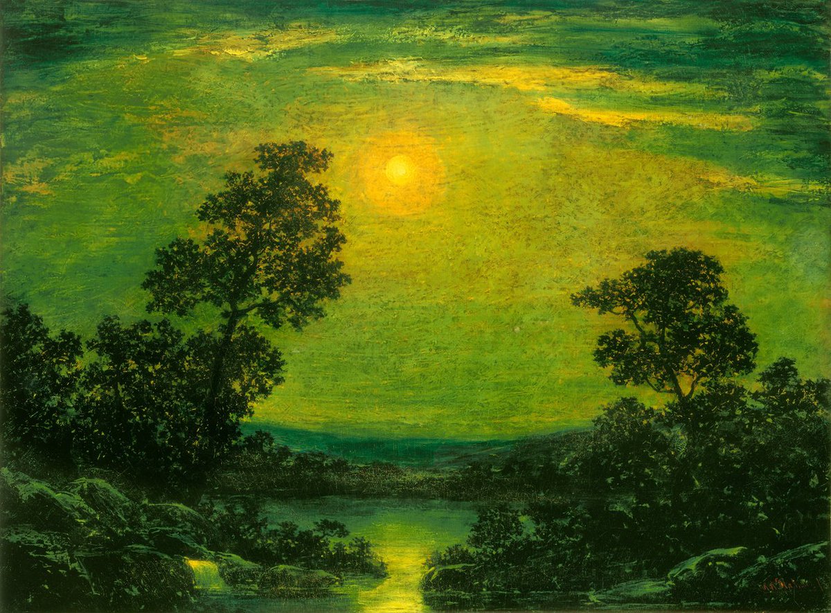 Yeşil bir gece... İyi geceler Ralph Albert Blakelock.🌙