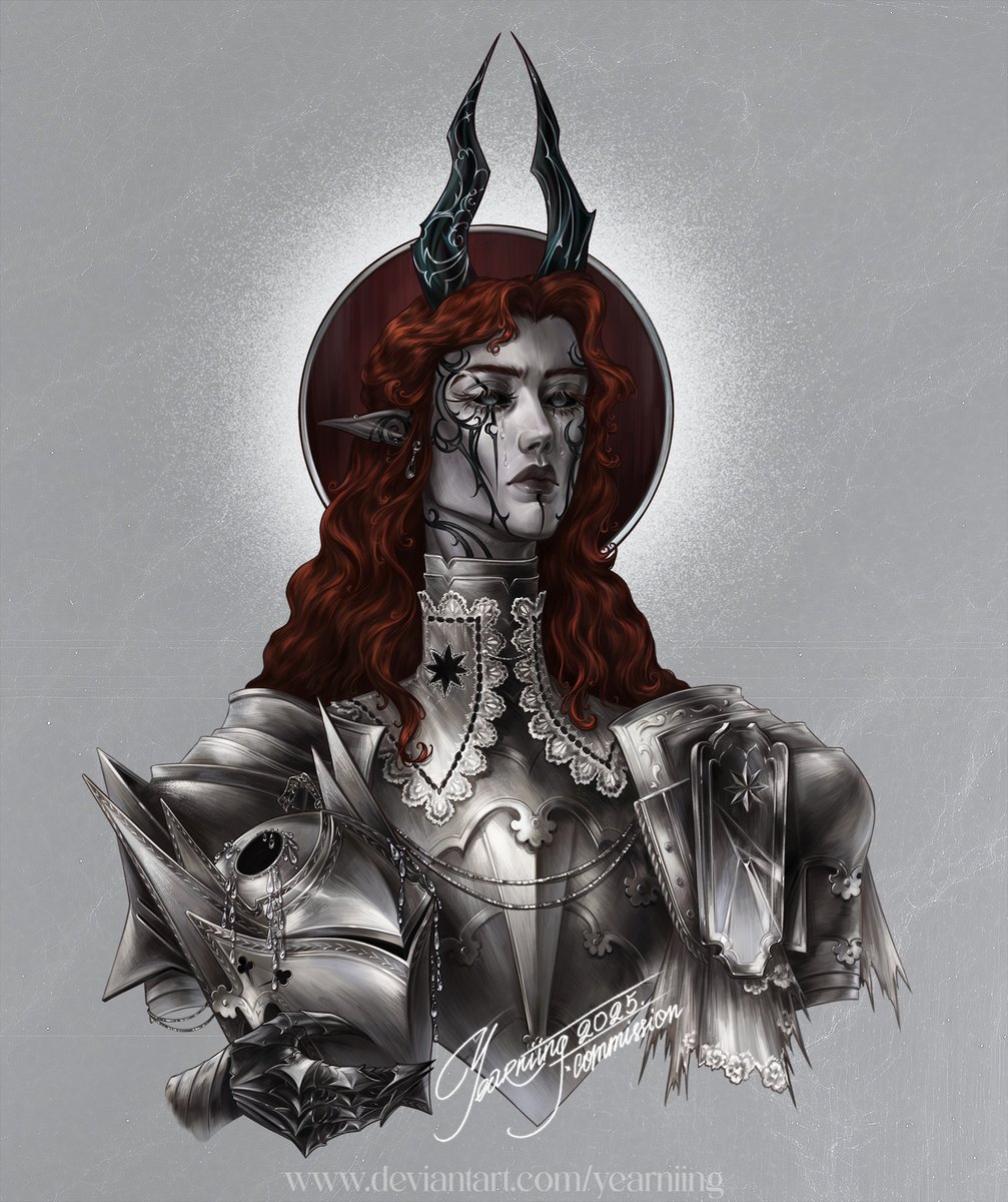 ✴ Commission 
Finished the knight in those glorious armors!🤍