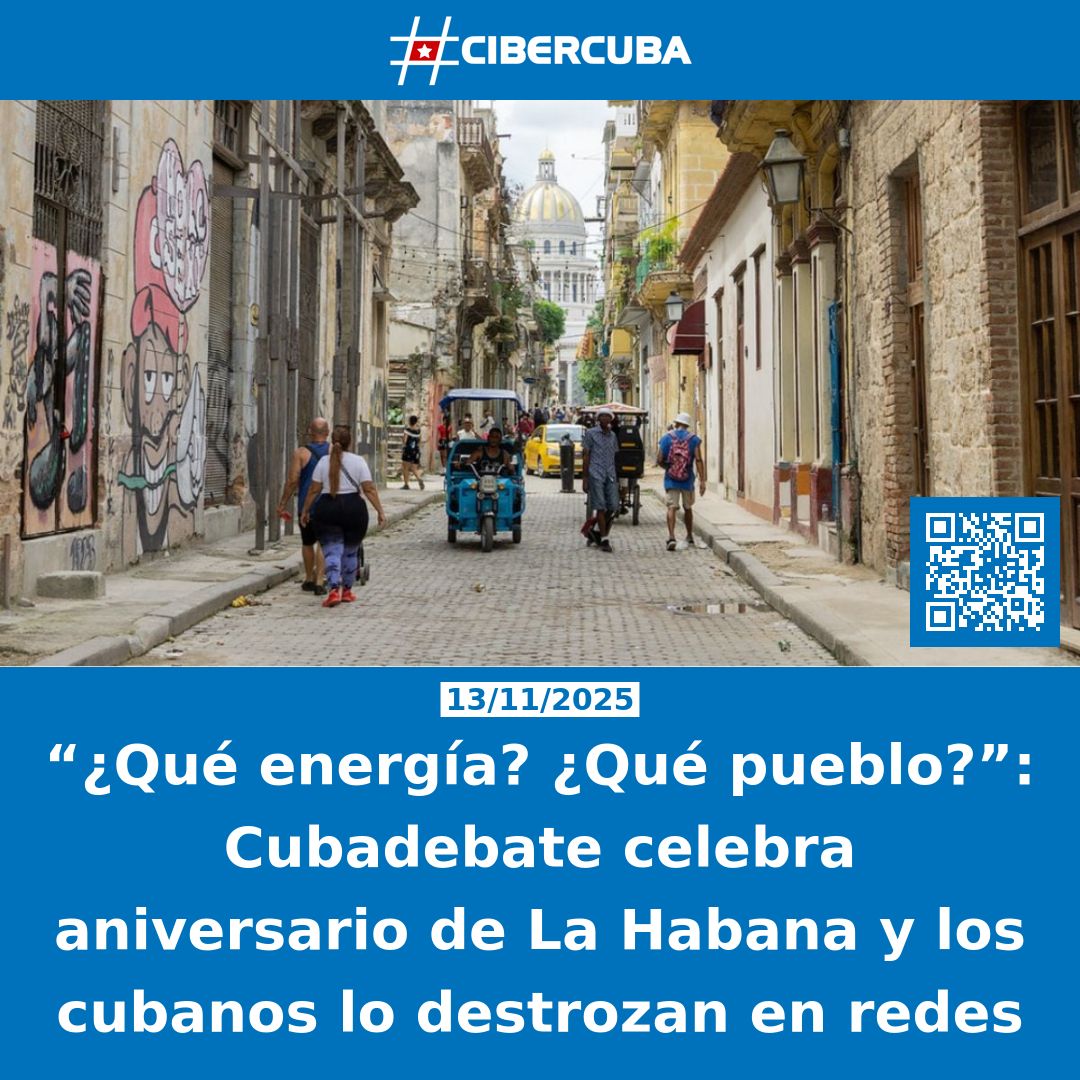 “¿Qué energía? ¿Qué pueblo?”: Cubadebate celebra aniversario de La Habana y los cubanos lo destrozan en redes

Leer más: shrlnk.org/noticias/2025-…