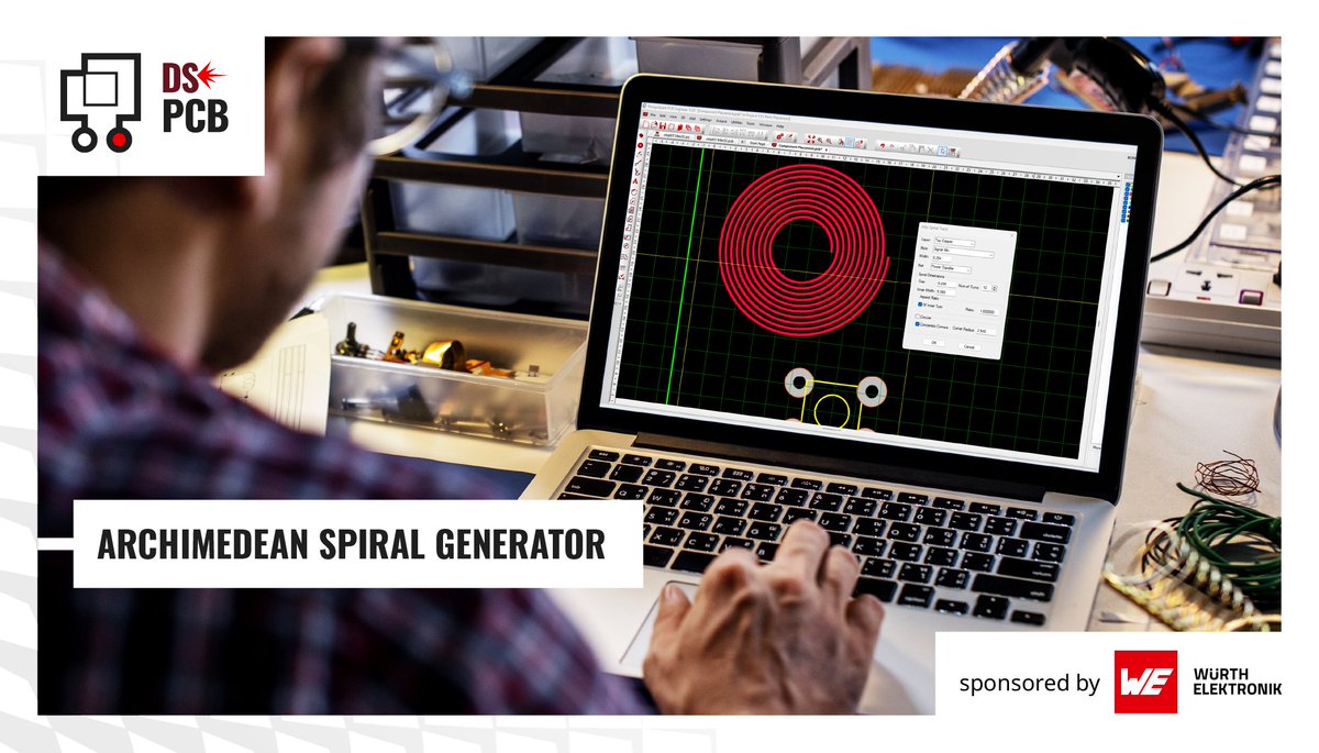 RSDesignSpark's tweet image. DesignSpark PCB V13 is live!
Smarter antenna design starts here.

🆕 New: Archimedean Spiral Generator
Now using the true spiral equation for compact, wide-bandwidth wireless designs.

Try DesignSpark Engineer FREE for 7 days:
👉 weare.rs/3JFSZnX

#DesignSparkPCB…