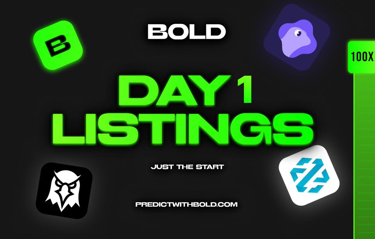 PredictWithBold's tweet image. Day 1 Listings. 🍀

More to come, for those who are $BOLD.

@dexscreener @GeckoTerminal @DEXToolsApp