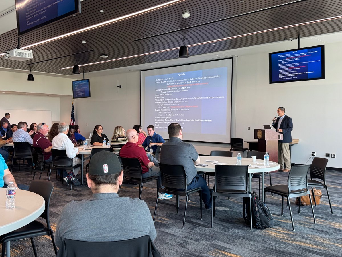 lpisd's tweet image. It was our pleasure to host the @tasbo  Texas Gulf Coast Maintenance &amp;amp; Operations meeting today at the beautiful La Porte ISD Legacy Complex! #LPLegacy #BestNeverRest