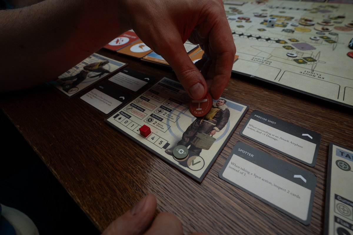 🩸 Injured, Panicked, Still Fighting
 Injuries, panic, exhaustion - all tracked on the Crew Sheets. Readiness drops fast when oxygen runs low or the tail is on fire.
 
Pledge your way into the B17 legend boardgame on Kickstarter: kickstarter.com/projects/micro…

#B17BoardGame #CrewMorale