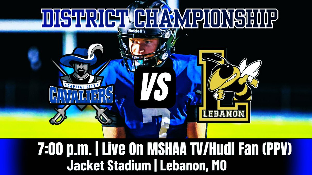 🏆 What a run it’s been for the <a href="/capcityfb/">Capital City Football</a> program in 2025. Now, everything is on the line.

⚔️A chance at history. Revenge. Glory. And most of all, a chance to keep the season alive.

It’s Cap City and Lebanon. For the district title. See you all at Jacket Stadium Friday night!
