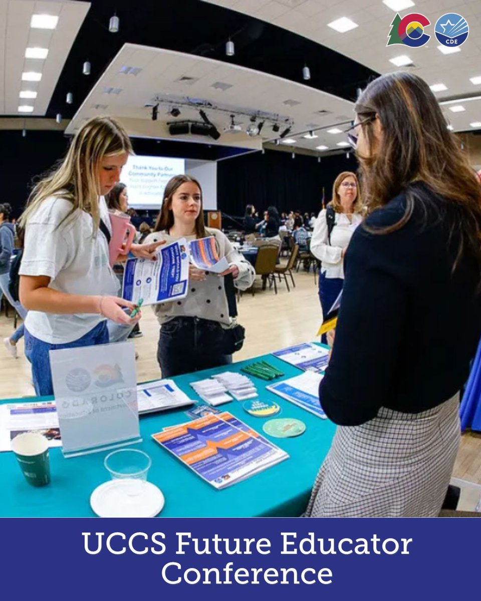 codepted's tweet image. Thank you to @UCCS for hosting 250+ students from 15 school districts for the first ever Future Educator Conference earlier this month! 21 colleges and agencies to give aspiring educators an idea of what a career in education would look like. Read more: bit.ly/3WFD1gB