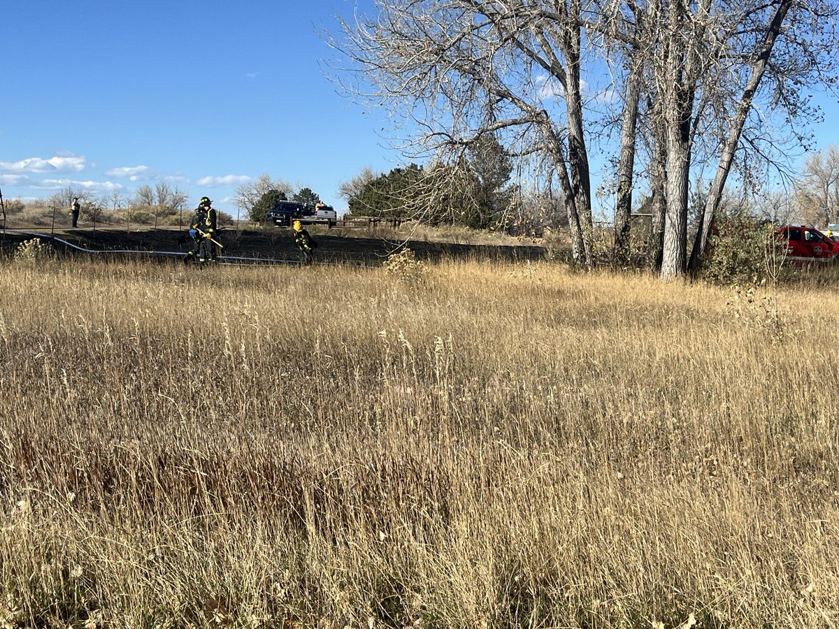 A small grass fire broke out near Lake Loop in Cherry Creek State Park. Thank you to <a href="/SouthMetroPIO/">South Metro Fire Rescue</a> who responded and got it under control.