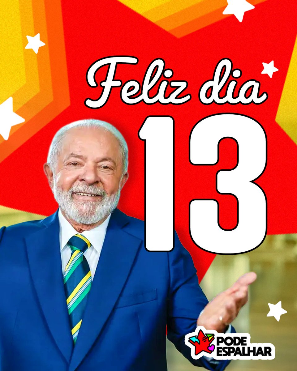 Se é dia 13, é dia de esperança!

Pode espalhar por aí: o Brasil de Lula é o Brasil da Esperança ❤️