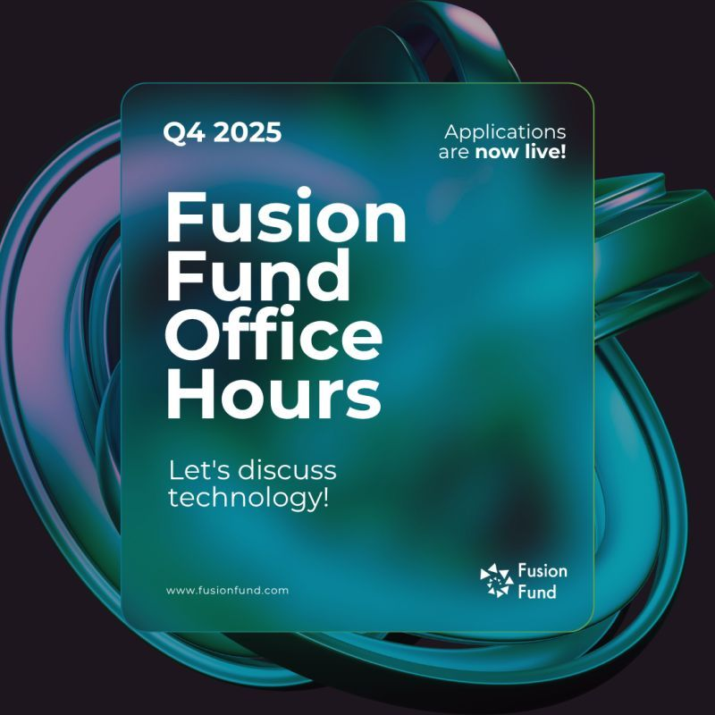 FusionFundVC's tweet photo. 👋 Calling all early-stage technical founders!

Fusion Fund's Q4 Office Hours are happening in Palo Alto on Dec 10. Apply by Dec 1, and get the chance to meet our talented investment team: David Gerster (@gerster), Ryan JB Taylor (@RyanT787), and Sherwin Kuo, MD MBA.

📢 Who should apply?
✅ Early-stage founders solving hard technical problems 
✅ Founders who haven’t raised a seed round yet but want to sharpen their product, GTM, and fundraising strategy

🗓️ Key dates:
Dec 1: Applications close
Dec 5: Accepted founders will be notified

Apply here: https://t.co/bXrfUDsmNx

#OfficeHours #StartUpFounders #TechnicalFounders #EarlyStage