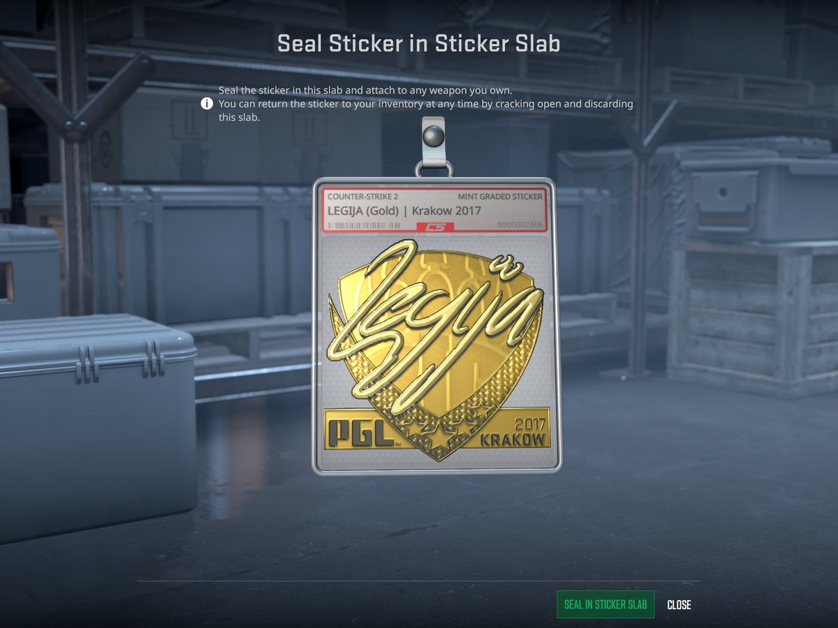 GyMachine's tweet photo. Rarest signature sticker in existence in the slab 🏅 https://t.co/t88l8eO00P