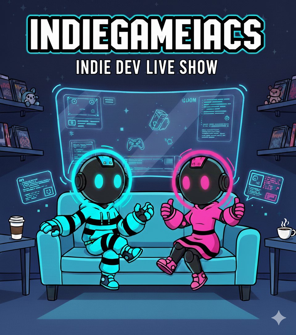 A show for indie devs

That's right! a live show for all indie devs to talk and discuss game dev and what's working or not

Marketing / Testing / Wishlists - talk in chat or join the voice channel

Live on YouTube &amp; Twitch - Sunday 9pm UK

⭐️⭐️Please share!⭐️⭐️
#indiedev #gamedev