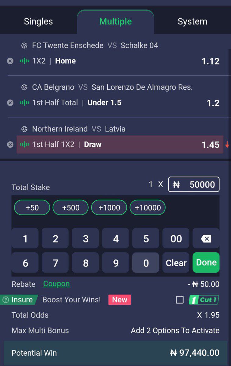 FORECAST_1's tweet image. Guys let cash out massive on iLOTBET this evening 

ilotbet.com/?op=register&amp;amp;c…

1.99 ODD available on ILOTBET 

ILOTBET code 👉 DG08HS