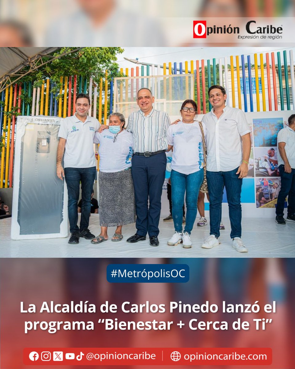 #MetrópolisOC Con el objetivo de seguir llevando la oferta institucional a los barrios y fortalecer el contacto directo con las comunidades, la Alcaldía Distrital de Santa Marta, liderada por Carlos Pinedo Cuello, y a través de la Secretaría de Promoción Social, Inclusión y