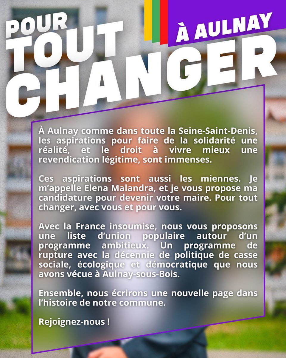 À Aulnay, les aspirations pour faire de la solidarité une réalité, et le droit à vivre mieux une revendication légitime, sont immenses.

Ces aspirations sont aussi les miennes. Je vous propose ma candidature  pour devenir votre maire. Pour tout changer, avec vous et pour vous.