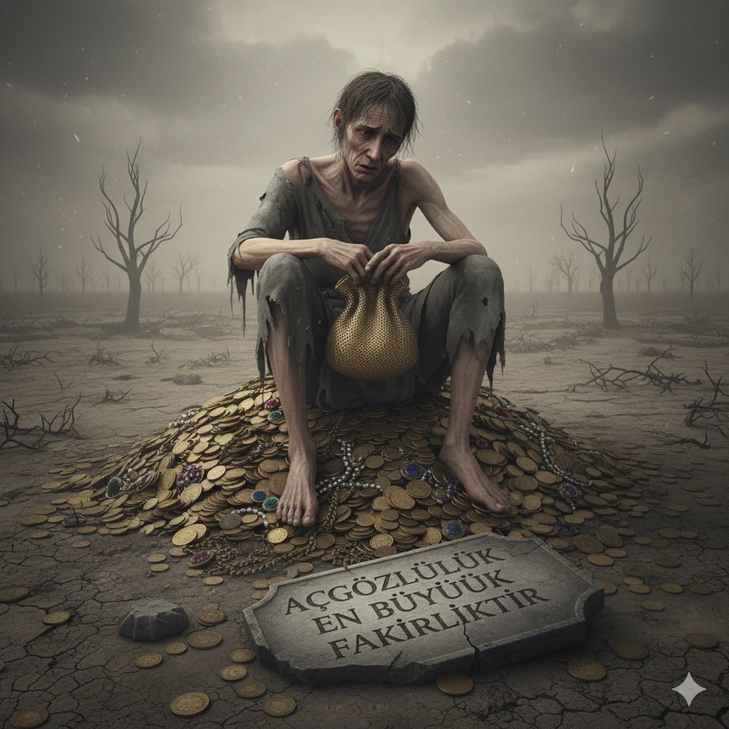 Açgözlülük en büyük fakirliktir. !