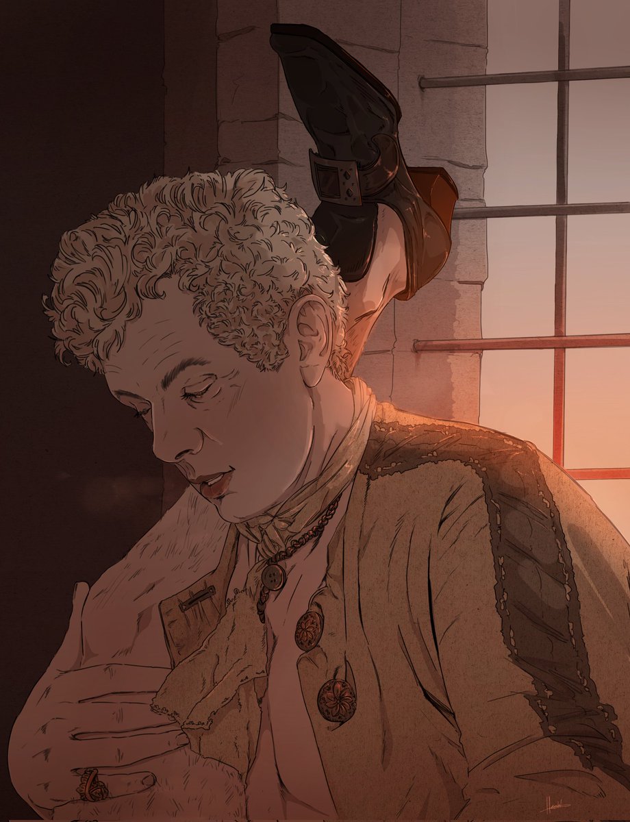 I'm quite certain that's not how it ended in 1793... 🙈🔥✨

#GoodOmens #GoodOmensFanart #SpicyOmens #GoodOmensnsfw #IneffableHusbands #GoodOmens1793 #GoodOmensComic #Aziraphale #Crowley #digitalart