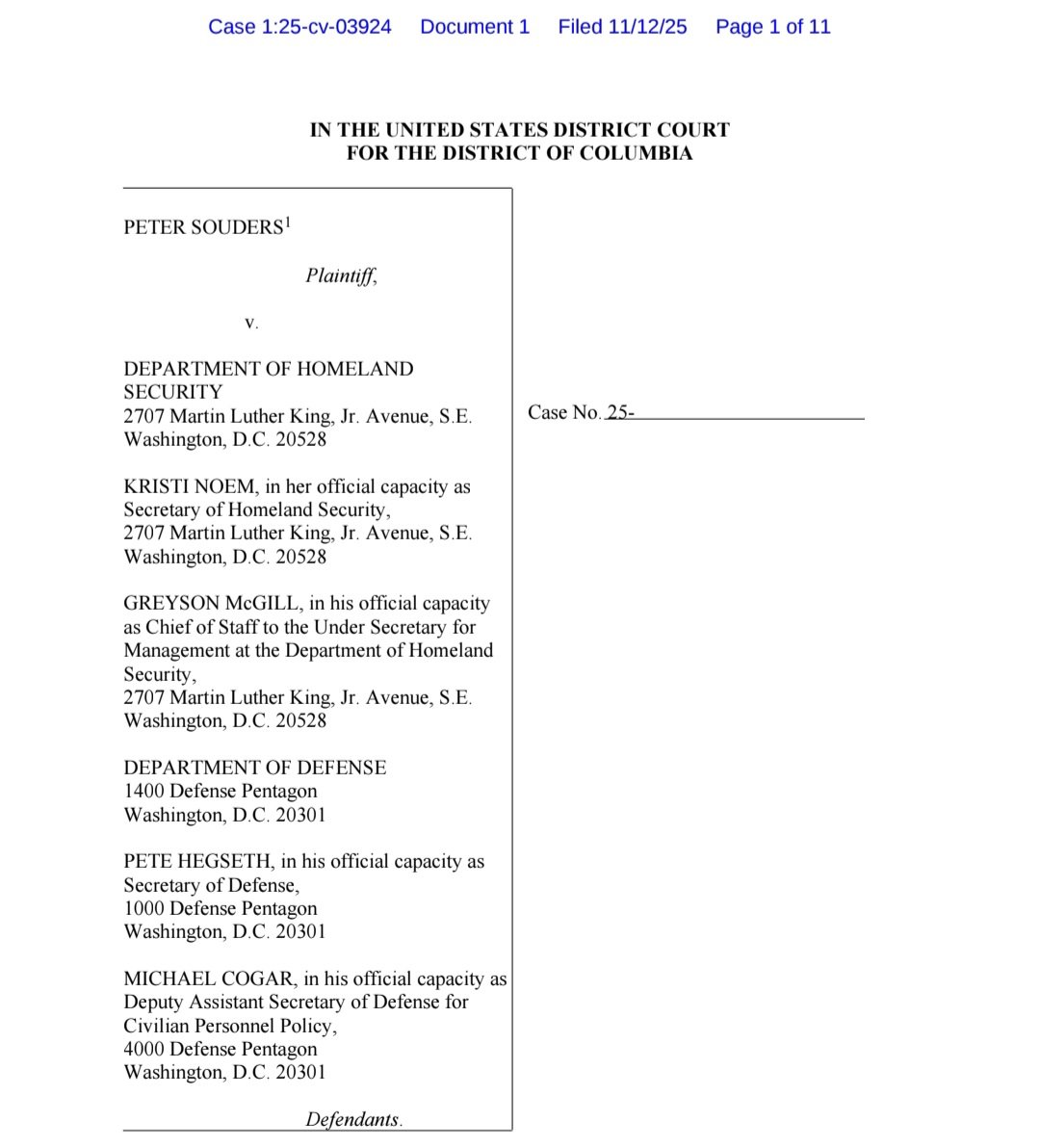 Yesterday our legal team filed the 1st known lawsuit dealing with unconstitutional federal govt involvement in an employment termination in the aftermath of Charlie Kirk's murder.