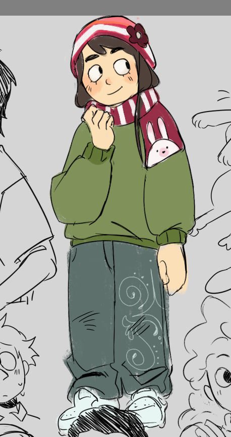 A sketch of Heidi’s outfit 
maybe….. idk 
#sptwt