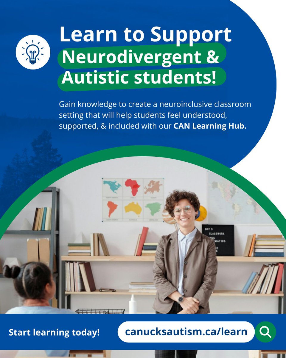 👨‍🏫 Introducing a NEW 90-min online course designed specifically for educators!

For years, we’ve provided in-person training to school districts across BC &amp; Canada.

Now, educators can learn to support #Autistic &amp; #neurodivergent students anytime, anywhere!

Because every student
