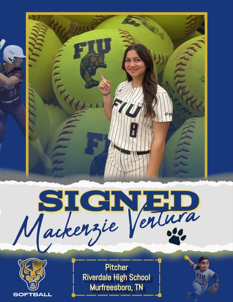 Congrats to our first signee this year Mac Ventura 
FIU Signee - RHP
<a href="/2026Ventura/">Mackenzie Ventura 2026</a> <a href="/RiverdaleHighTN/">Riverdale HS</a>