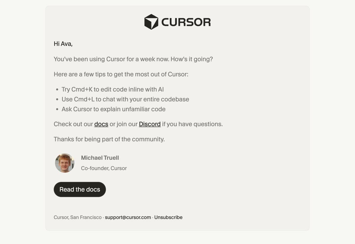 inboundemail's tweet image. One Week Checkin | @cursor_ai

templates.inboundemail.com