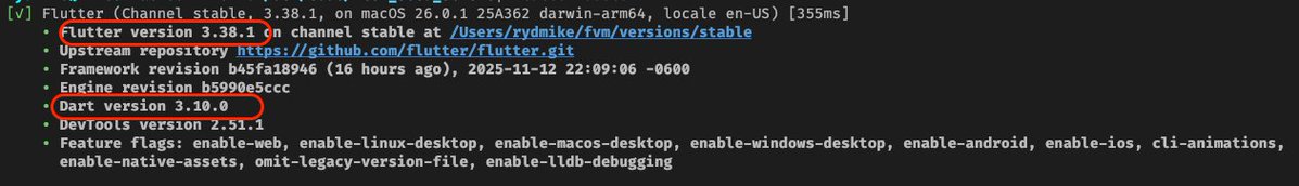 RydMike's tweet image. #FlutterDev version 3.38.1 that fixes included Dart to use none beta Dart 3.10.0 has been released!